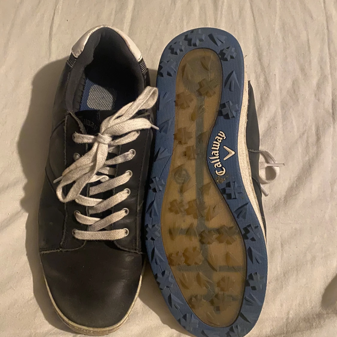 Svarta Callaway sneakers med blå sula - 3