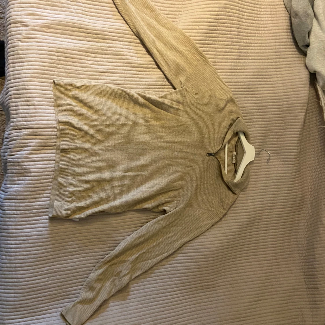 Beige stickad half zip-tröja Esprit XL - 2