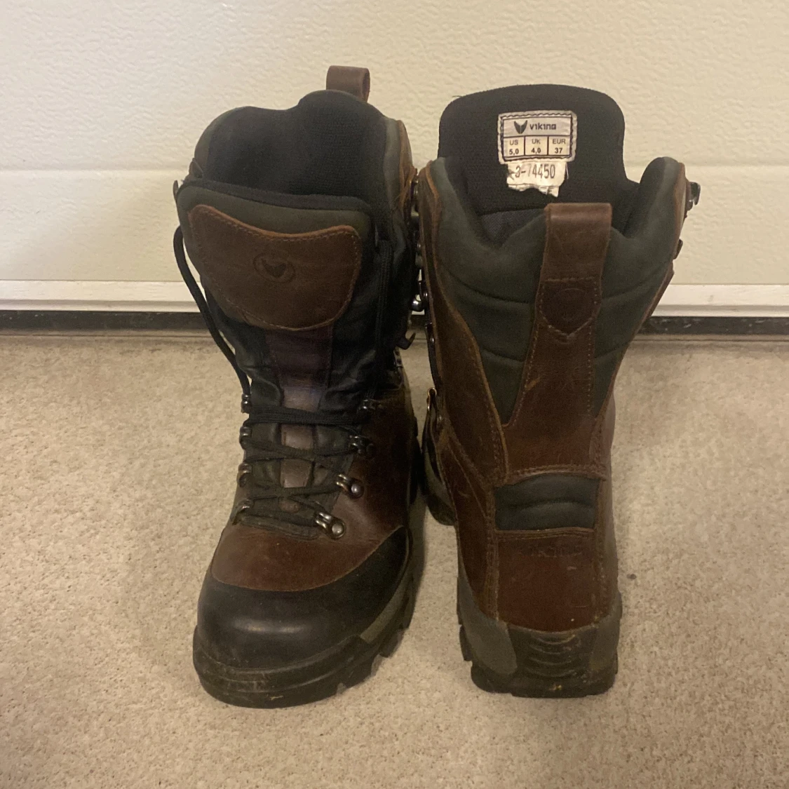 Bruna Viking kängor i skinn strl 37 - 4
