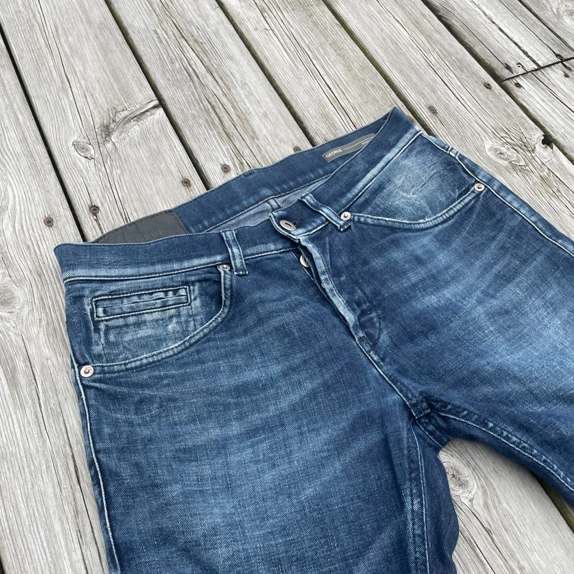 Mörkblåa Dondup George jeans - 3