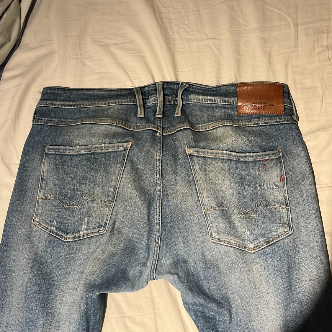 Replay Anbass ljusblå jeans, waist 38 - 2