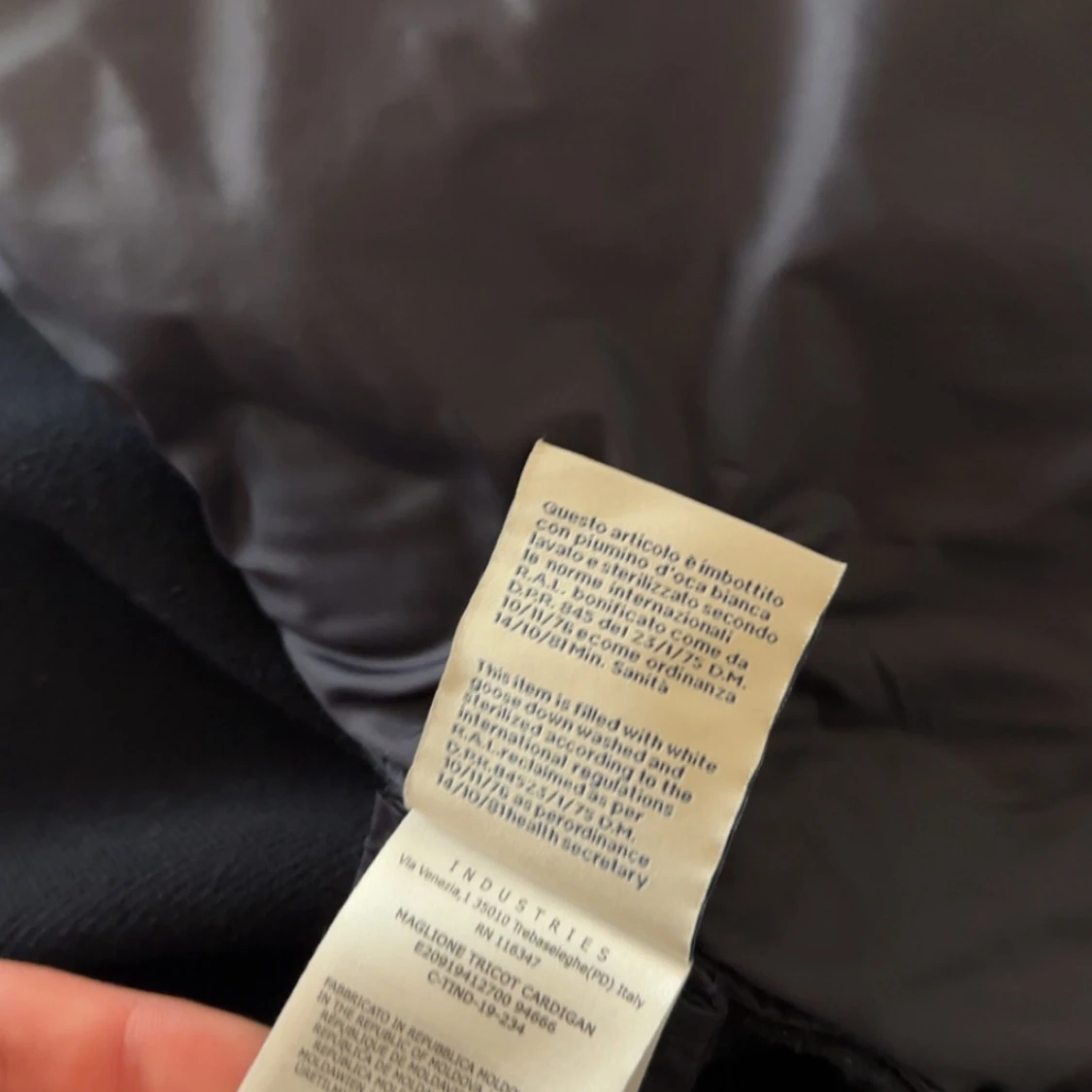 Mörkblå Moncler cardigan jacka - 3