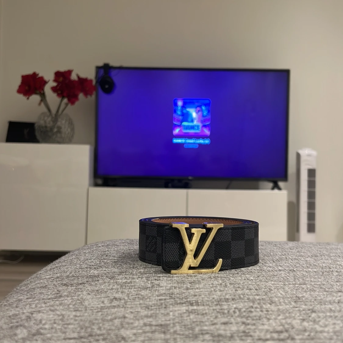 Bälte med rutigt mönster 