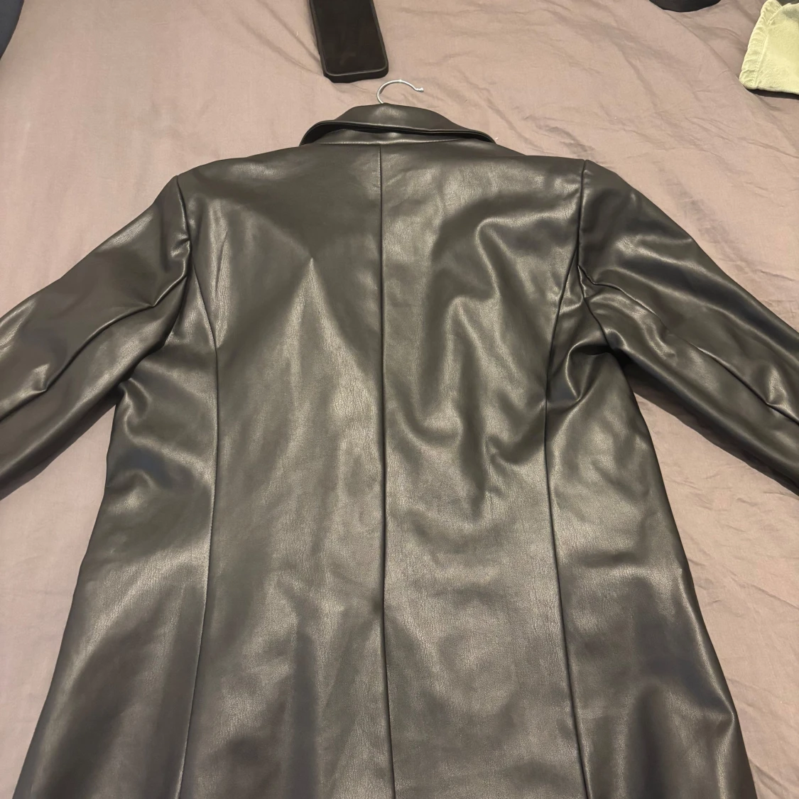 Svart läder jacka  - 2