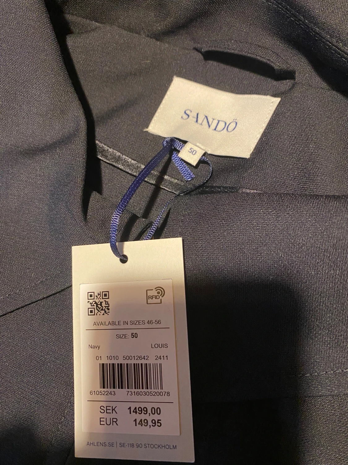 Svart overshirt från Sandö, strl 50 - 2