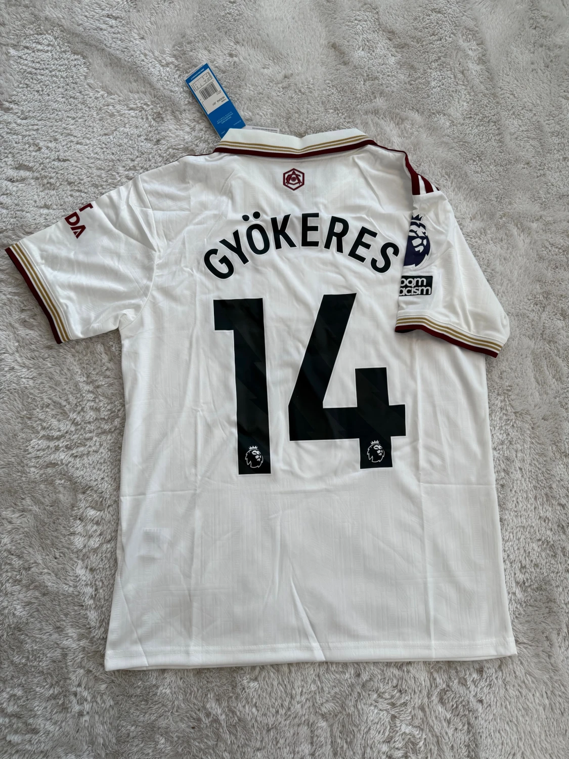 Arsenal Gyökeres vit matchtröja Adidas