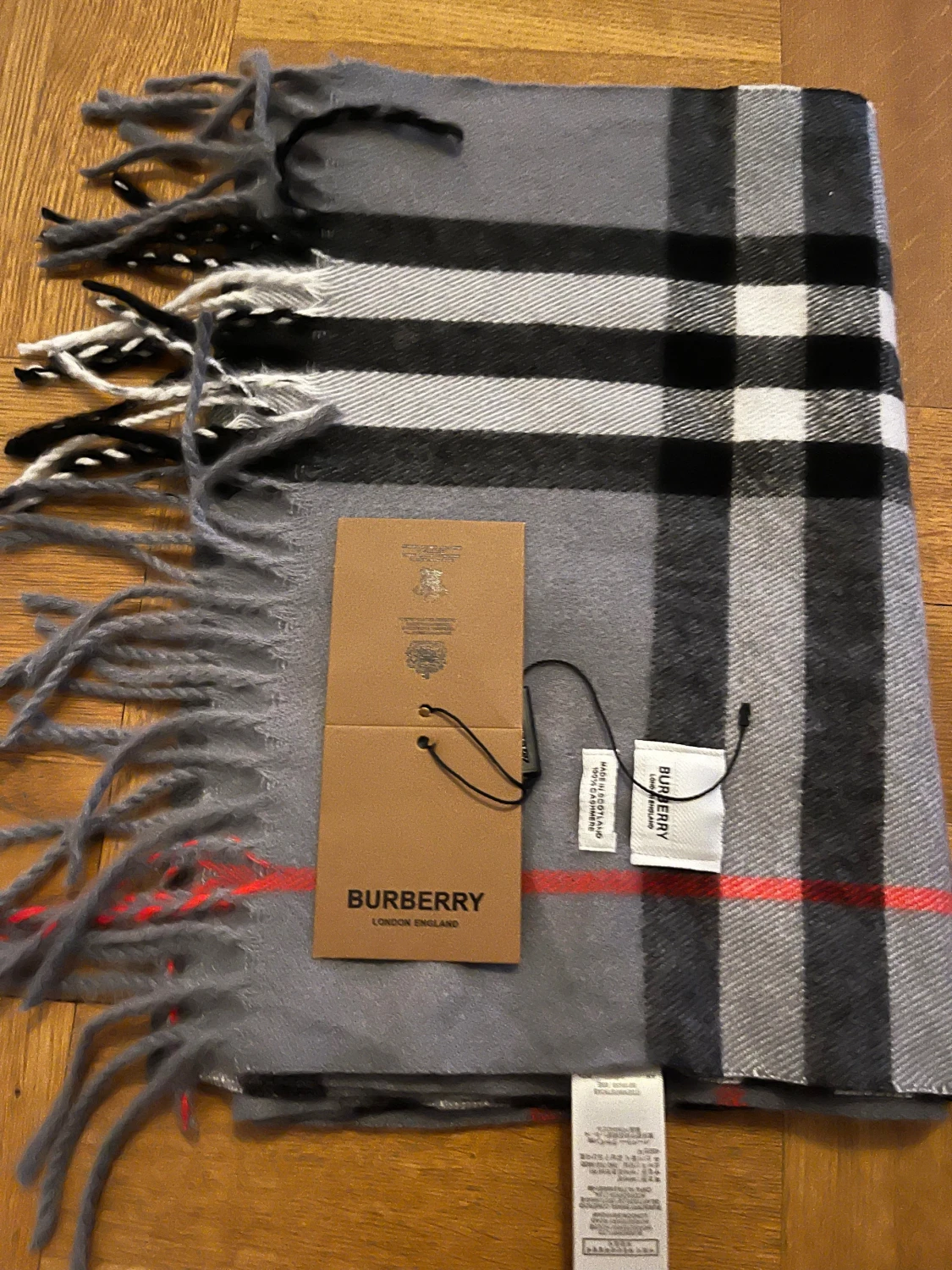 Burberry halsduk grå - 3