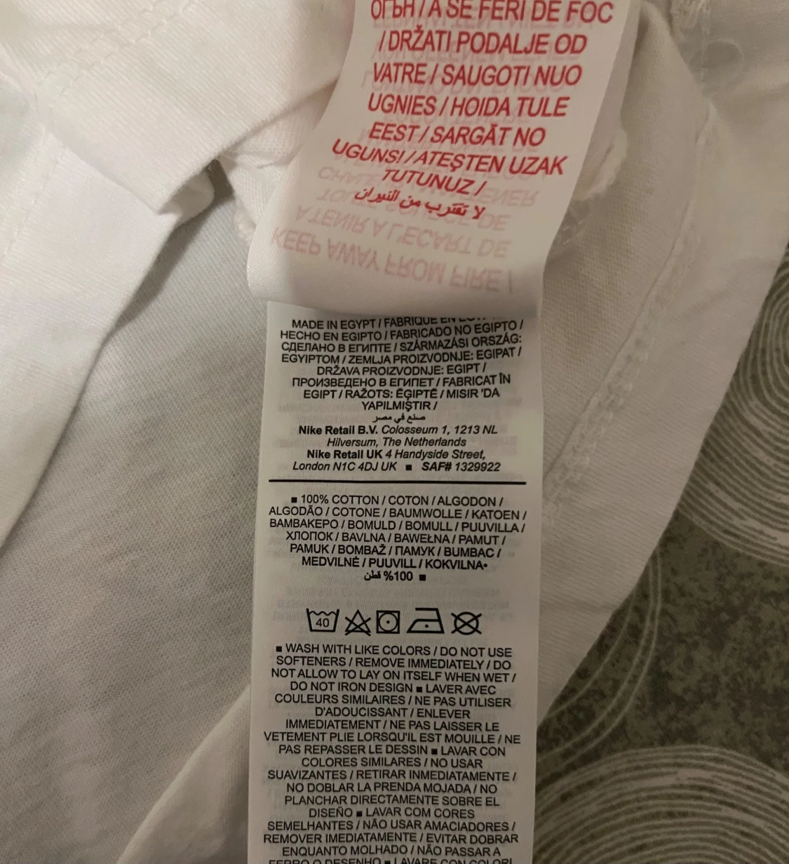 Vit Nike t-shirt med logga - 4