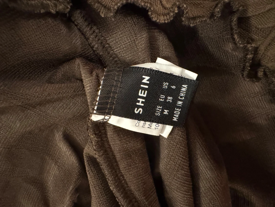 Brun långärmad klänning från SHEIN - 2