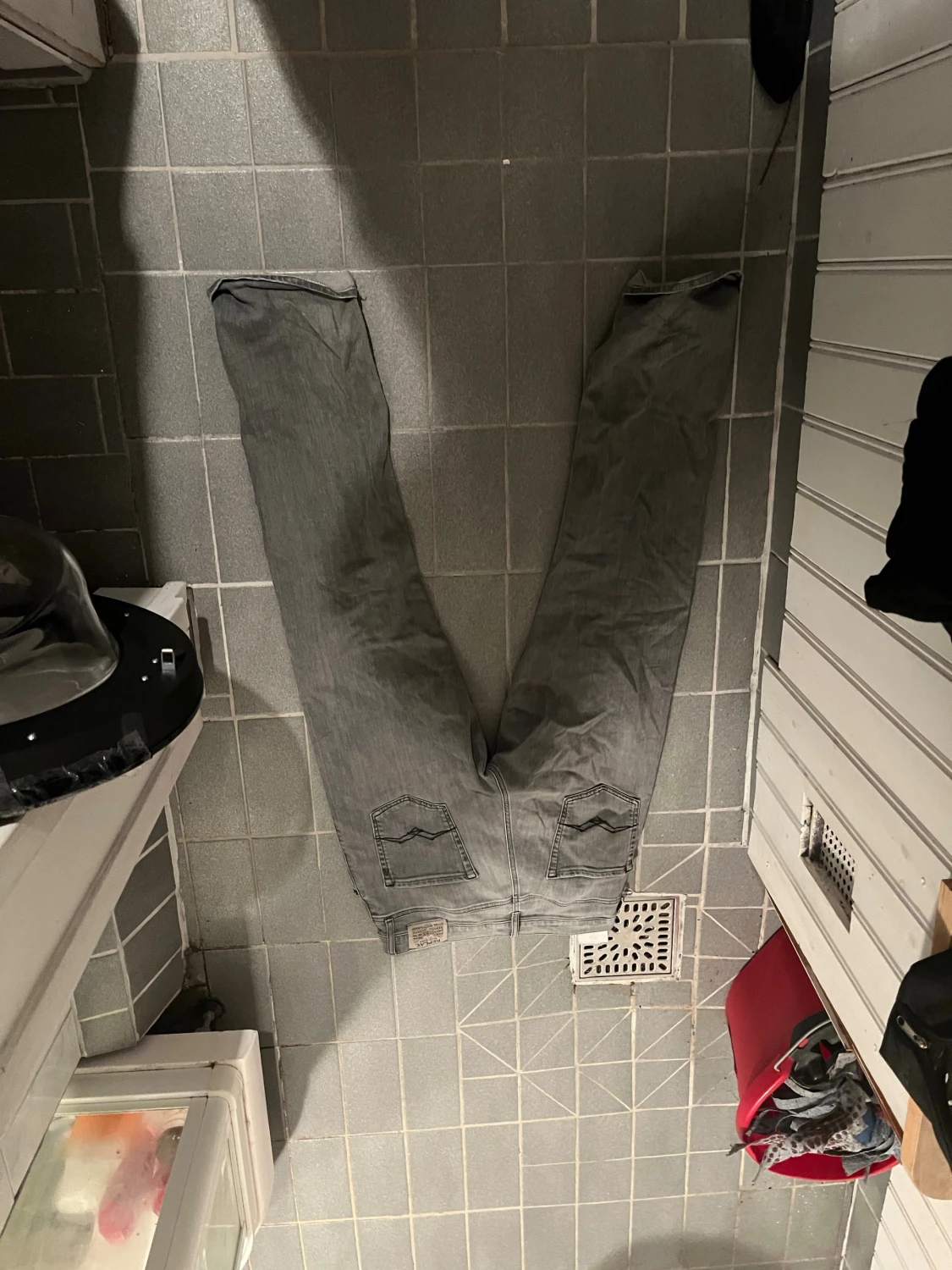 Grå Replay jeans straight fit - 1