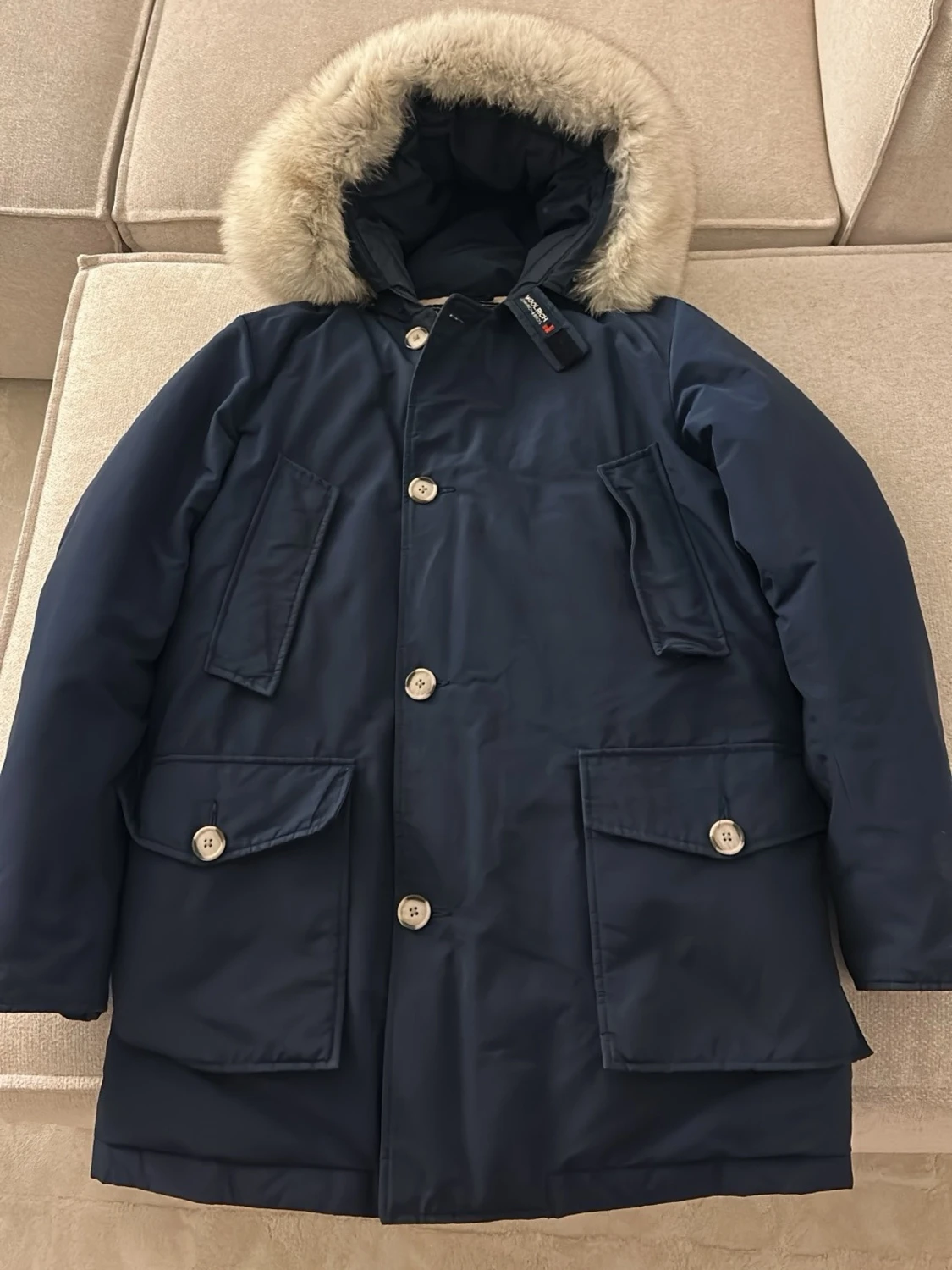 Mörkblå parkajacka från Woolrich