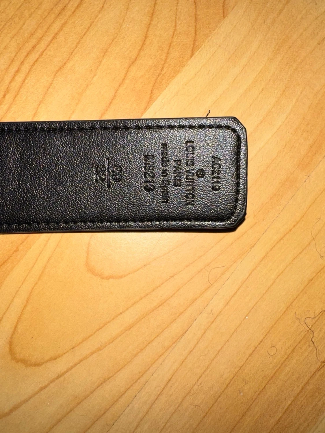 Svart bälte 95 cm - 4