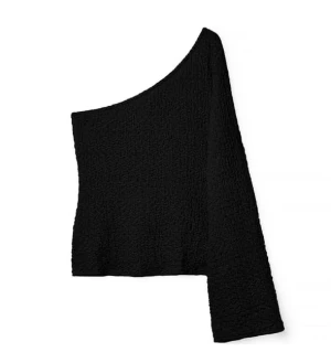 Svart oneshoulder topp  - Säljer denna jättefina tröja från nakd i nyskick 🥰 lappen kvar 🙌