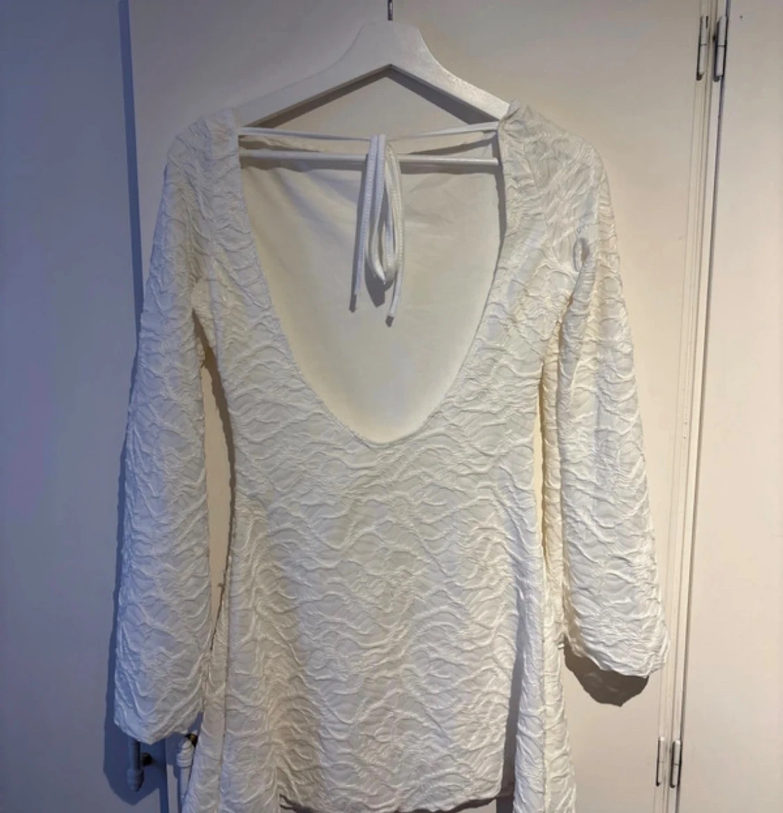 Vit kort klänning  - 1