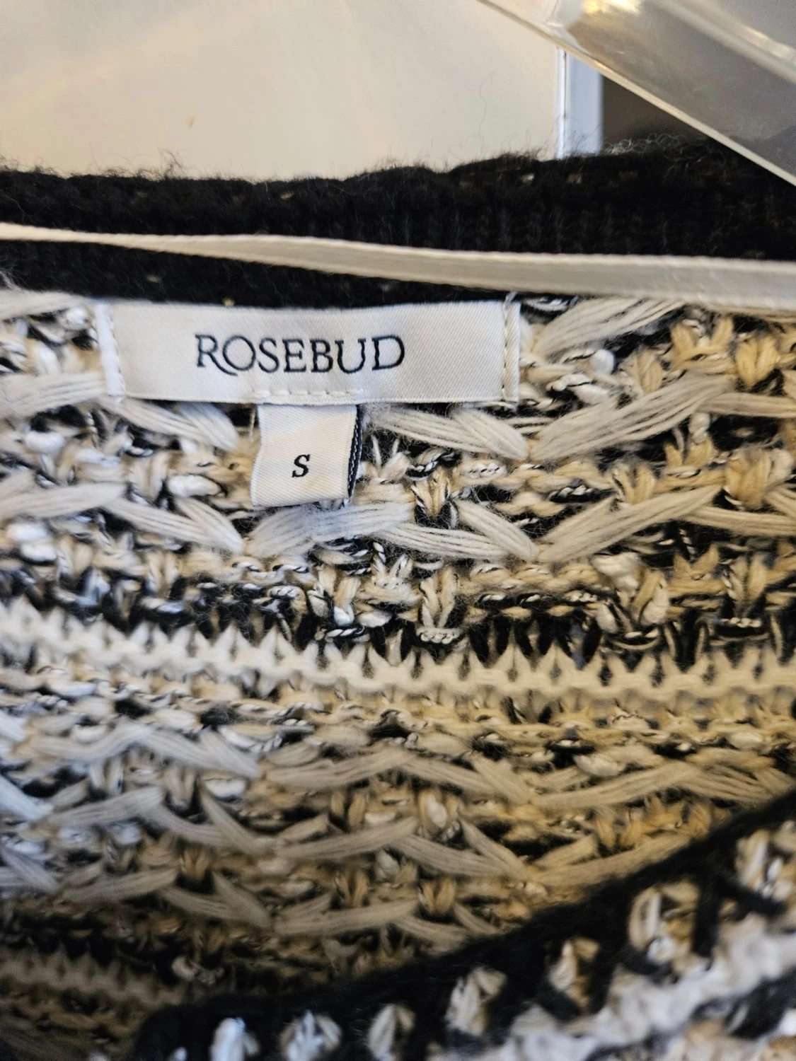 Rutig cardigan jacka från Rosebud - 1