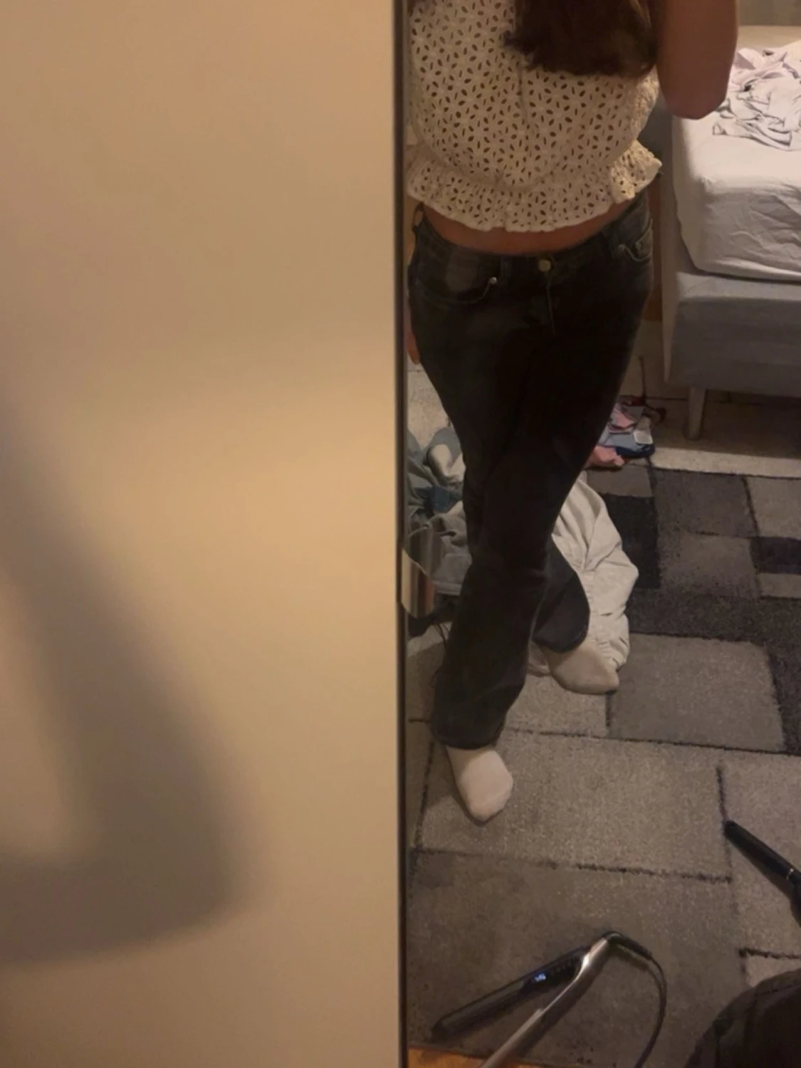 Svarta bootcut jeans - 1