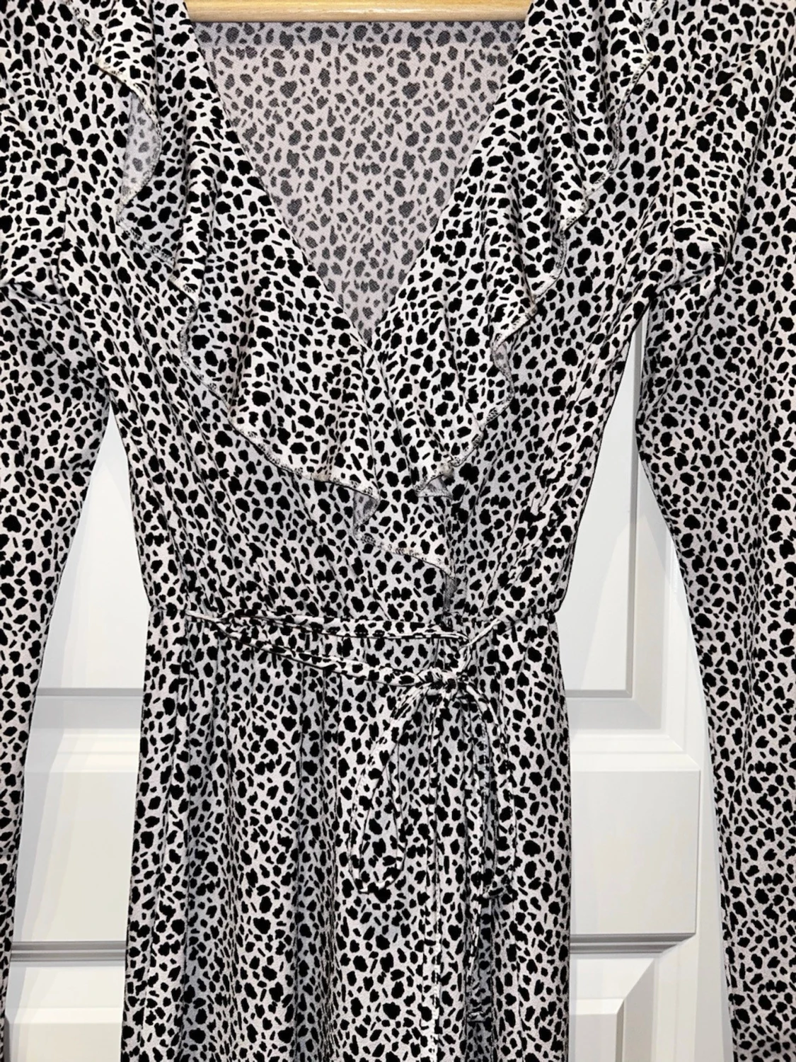 Leopardmönstrad omlottklänning H&M - 1