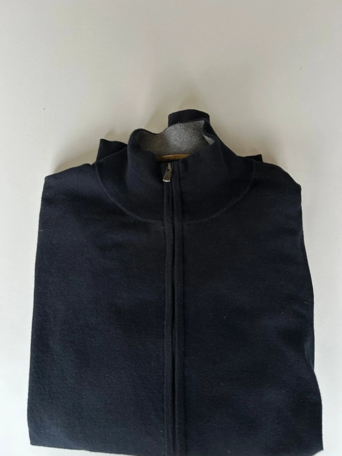 Blå Full zip kashmir tröja Brooks Brothers