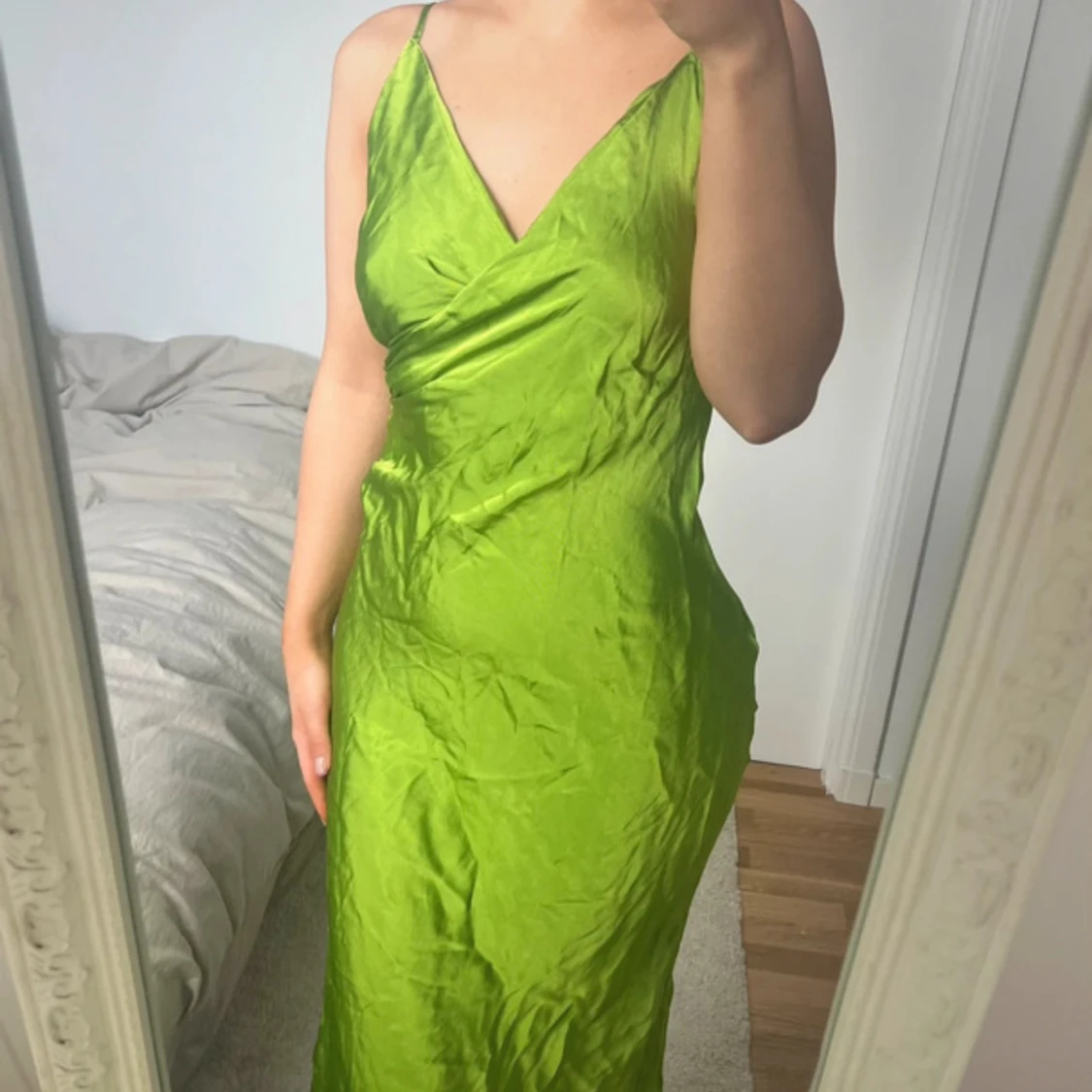 Grön långklänning från Zara 💚