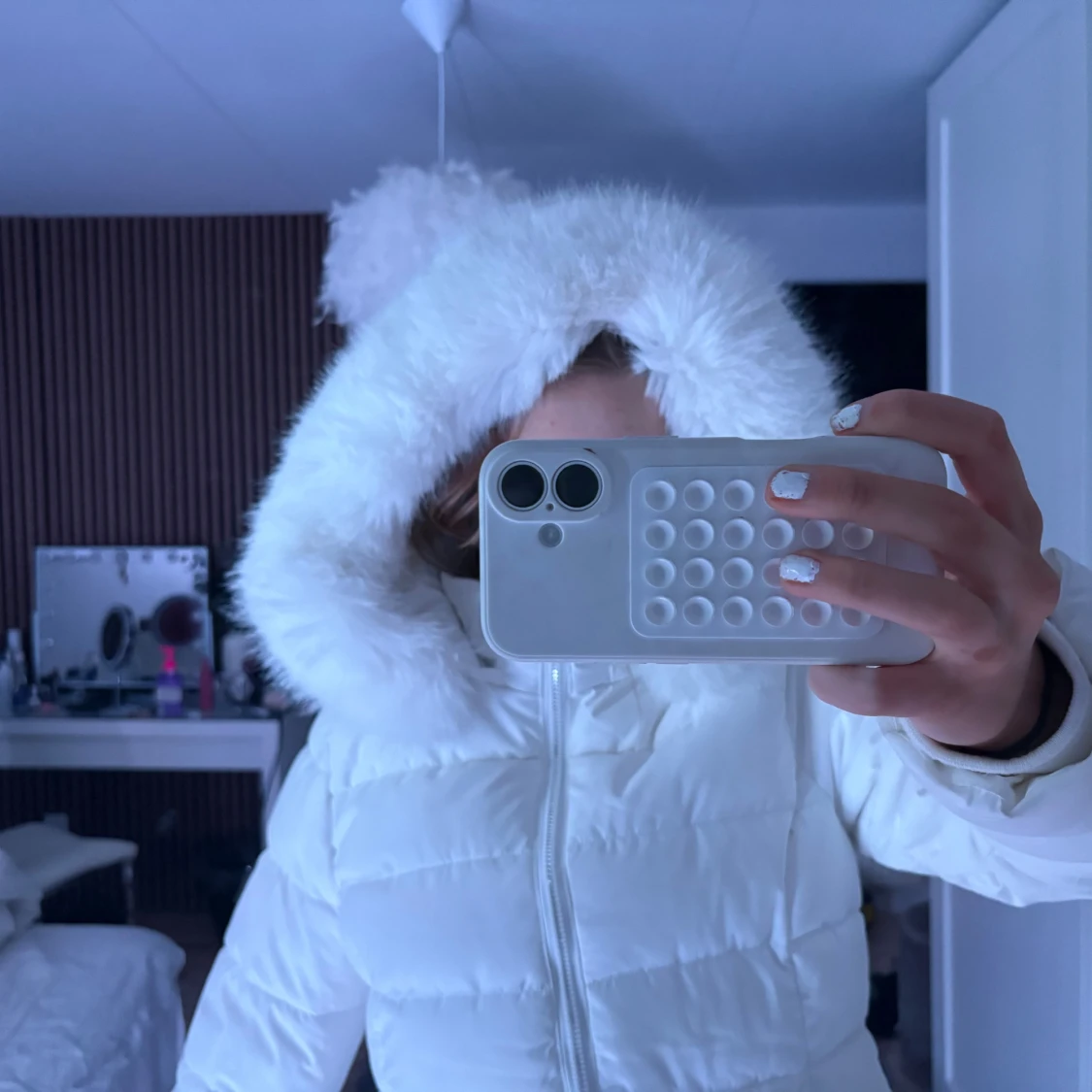 vit vinterjacka  - 1