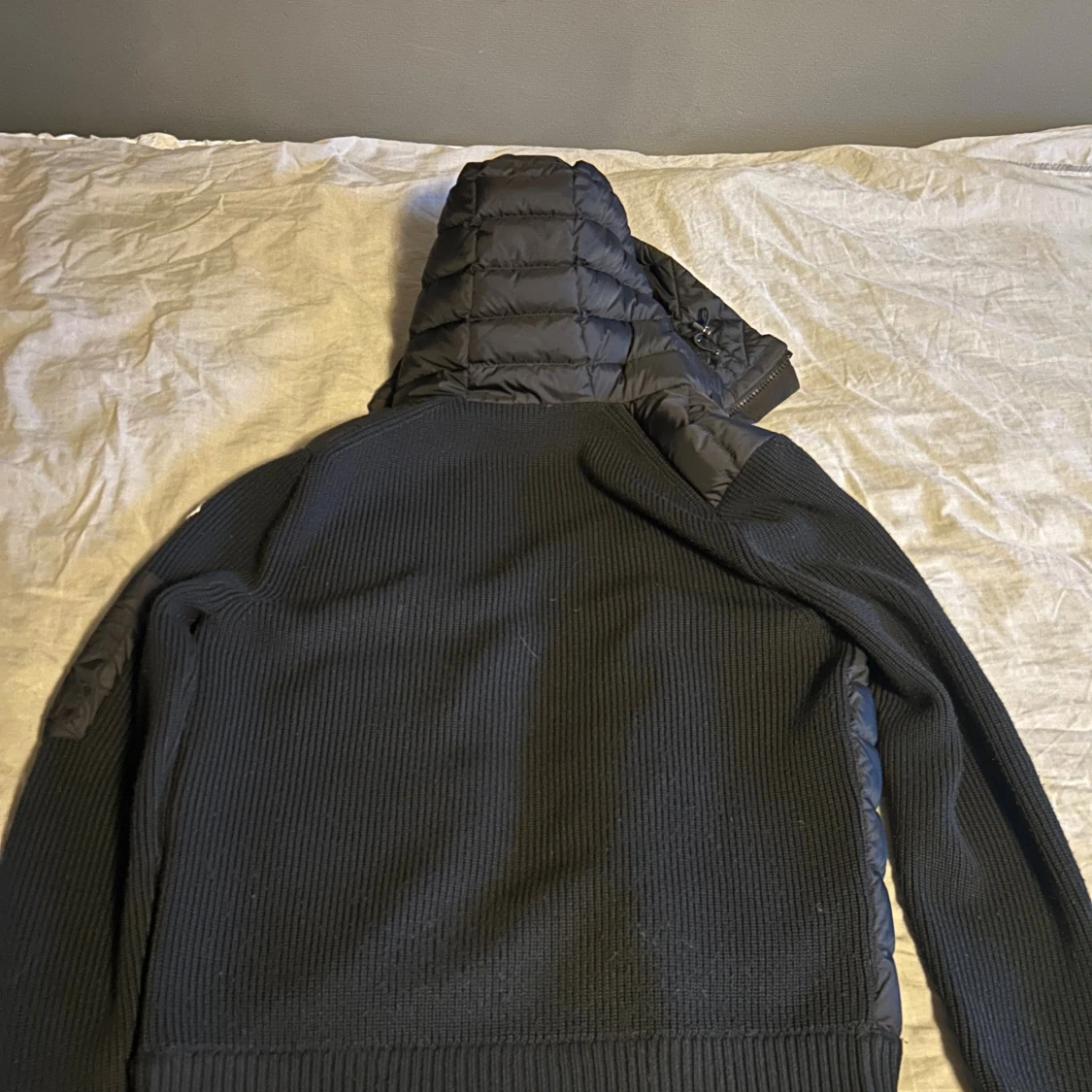 Svart Moncler cardigan jacka S - 3