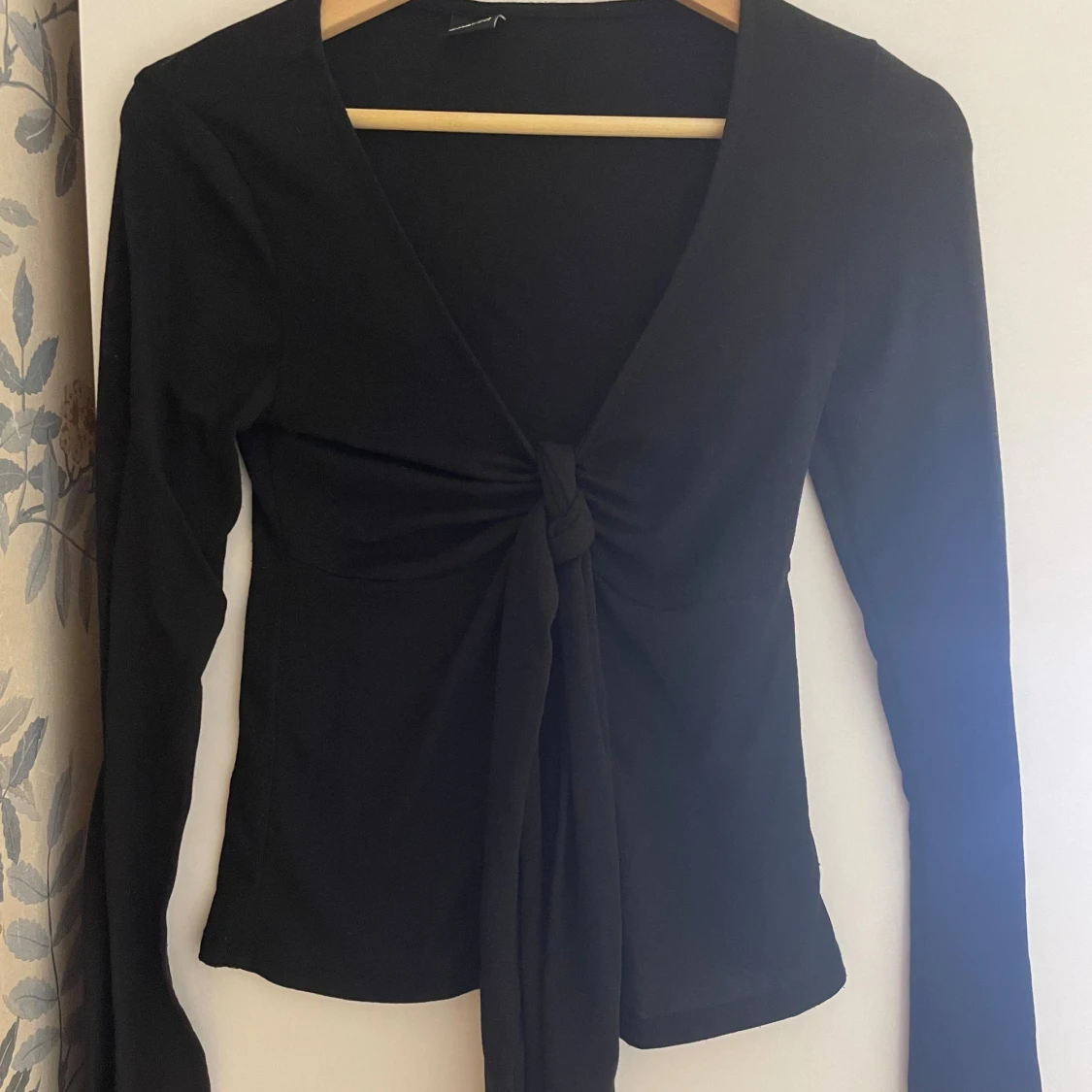 Tie front long sleeve top  - 1