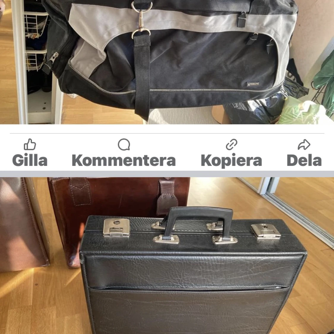 Fin ny väska vintage äkta skinn - 1