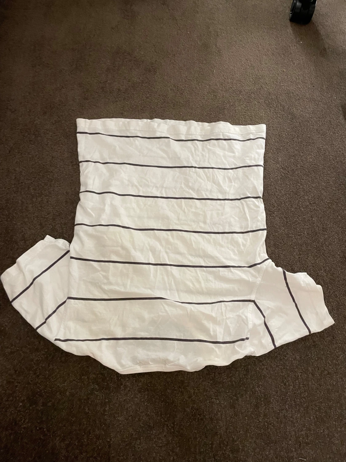 Vit randig t-shirt från Lyle & Scott vintage Stl 170 - 3