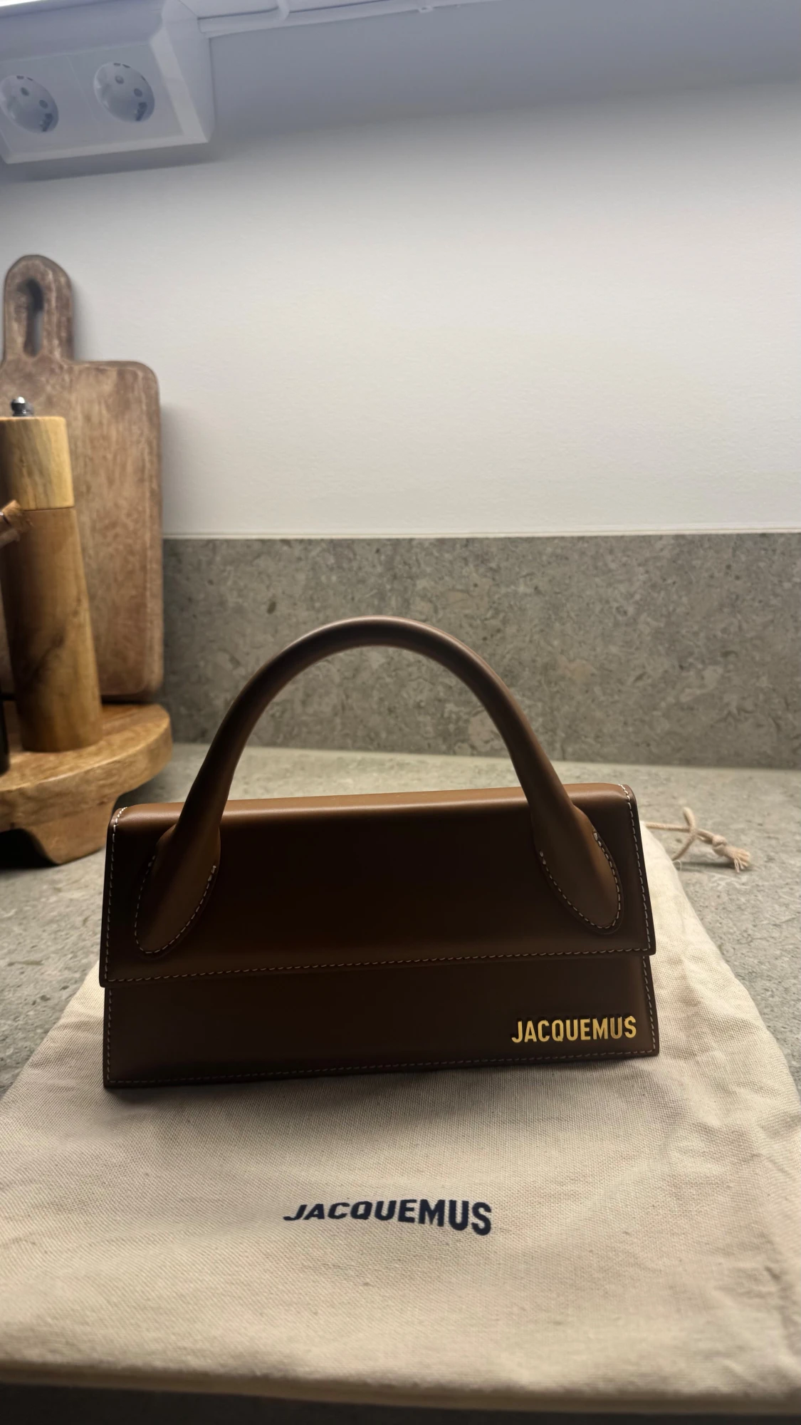 Brun Jacquemus handväska  - 3