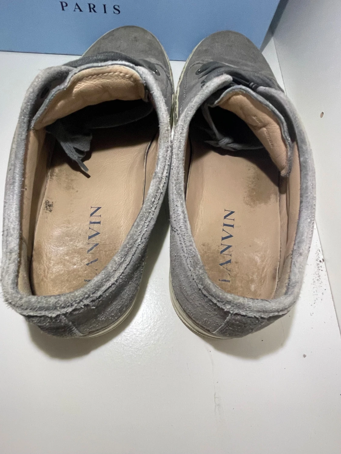 Grå mockasneakers från Lanvin - 3