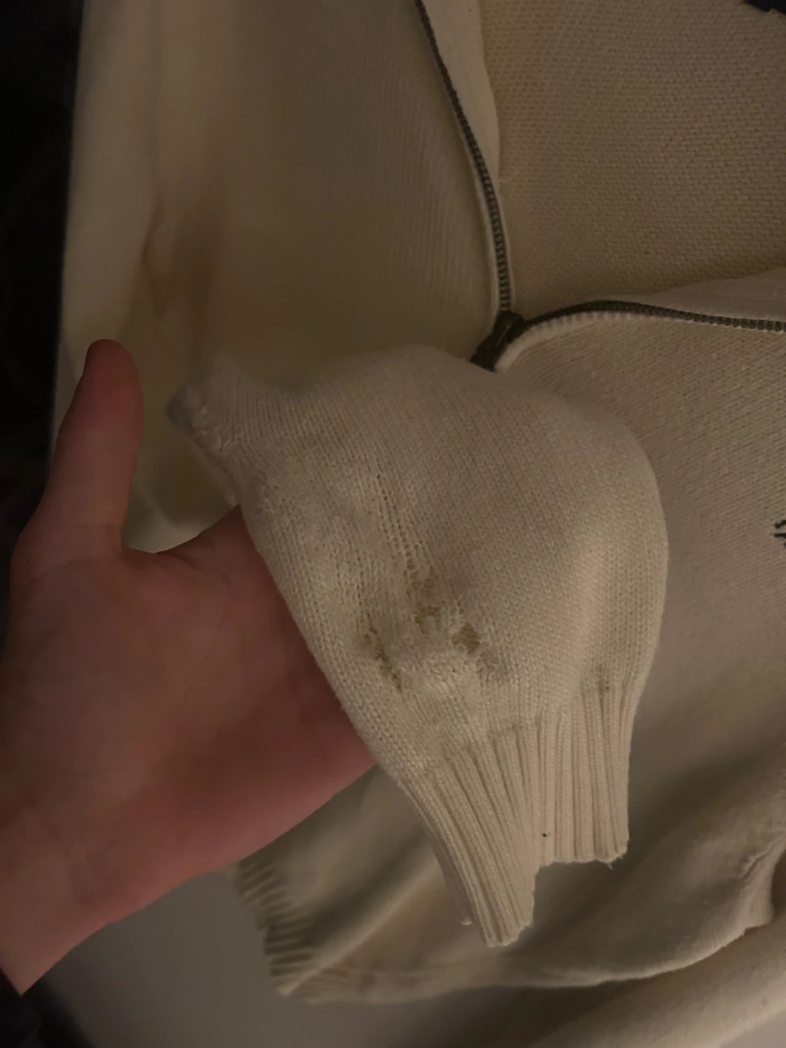 Beige stickad half zip från Polo Ralph Lauren - 3