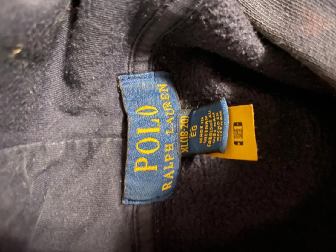 Marinblå hoodie från Ralph Lauren - 2