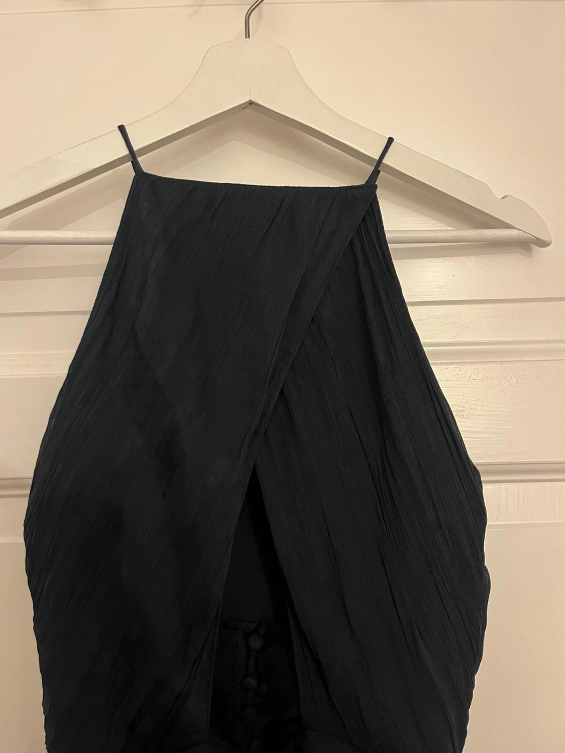 Svart långklänning fest med volanger från ASOS - 5