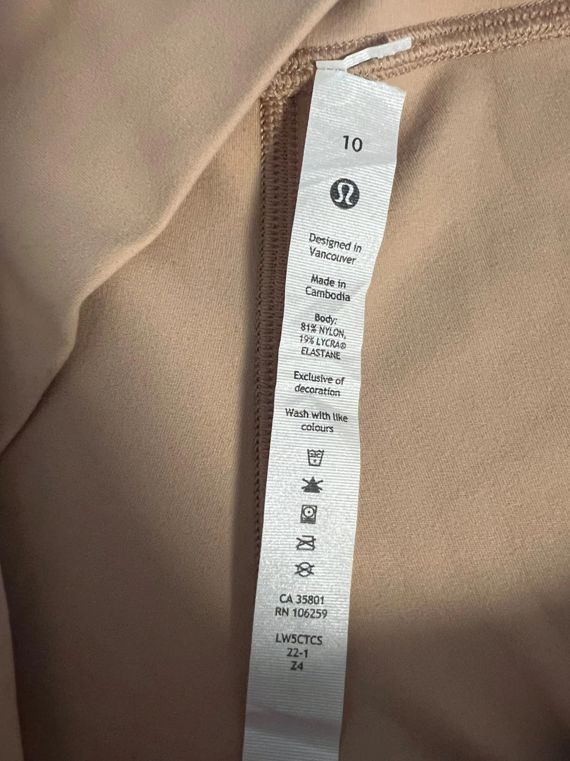 Beige leggings från Lululemon - 2