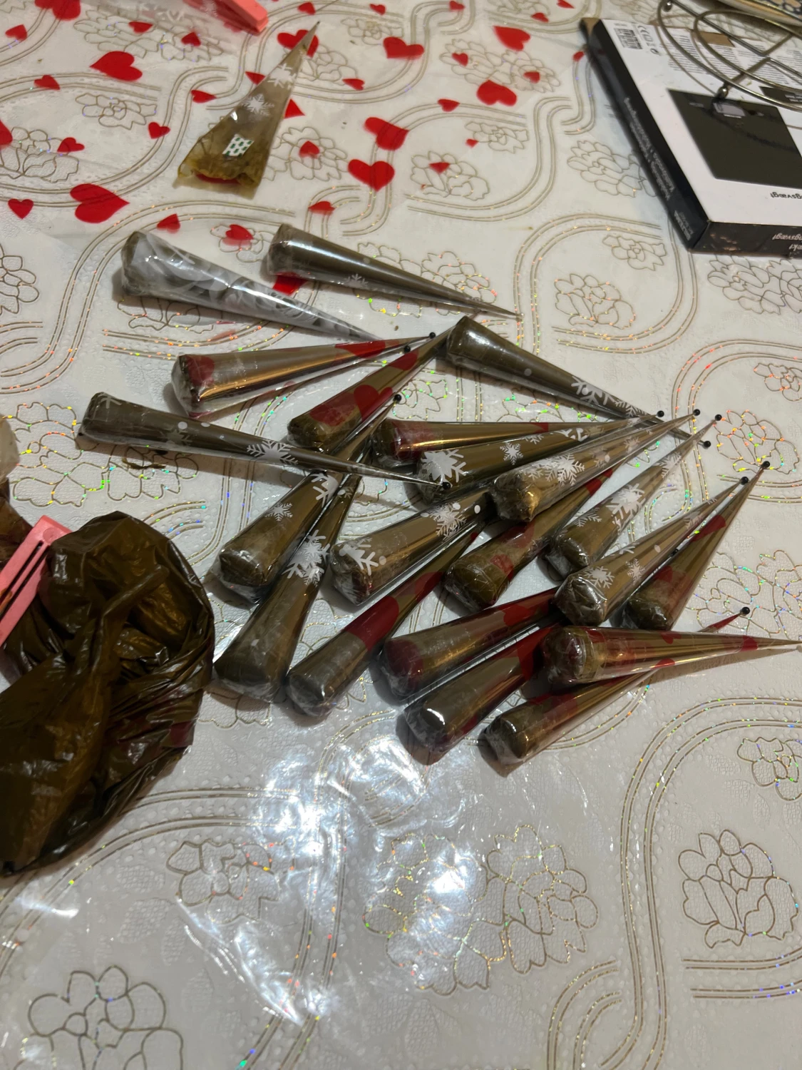 Henna mehndi för handdekoration - 4