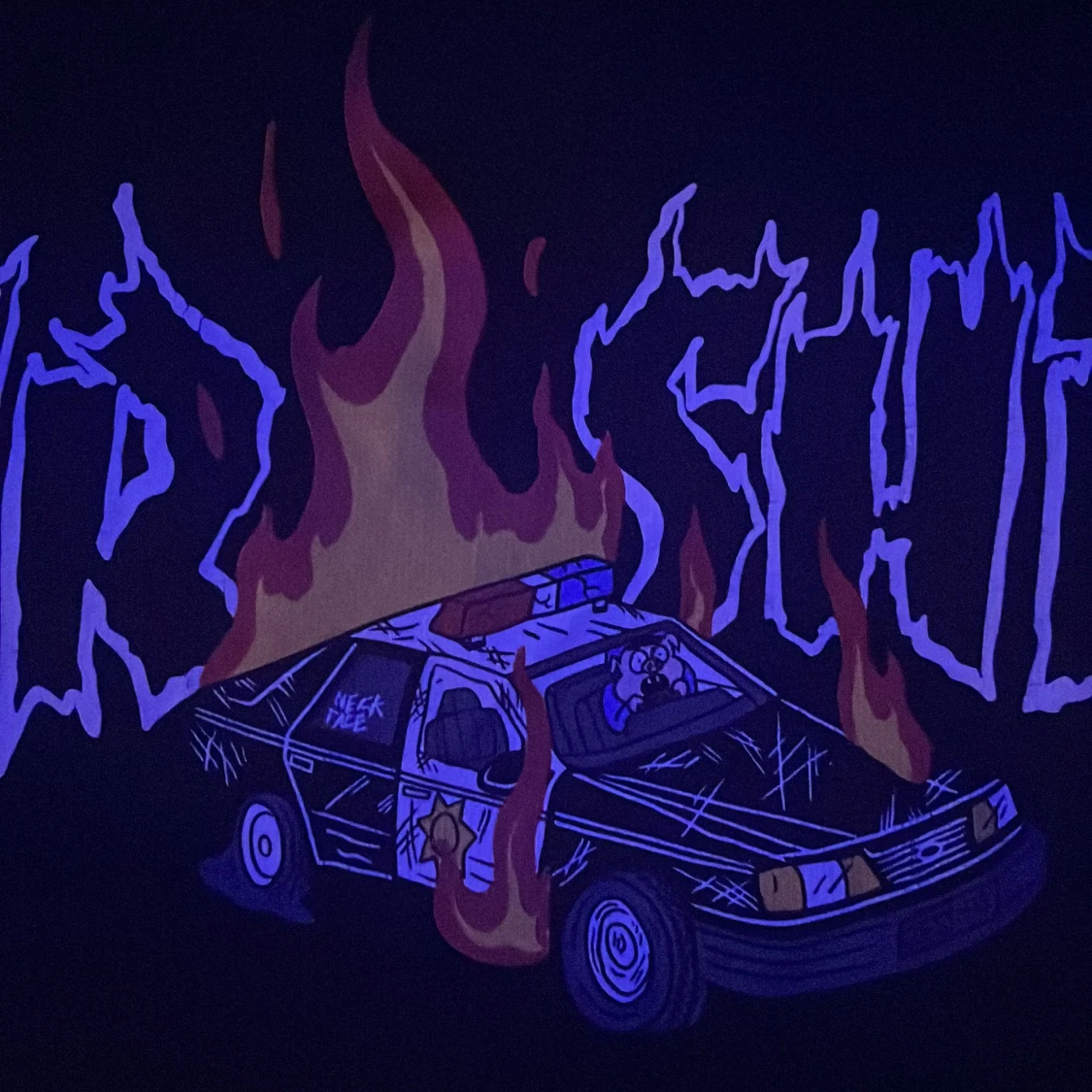 Svart Thrasher t-shirt med tryck - 3