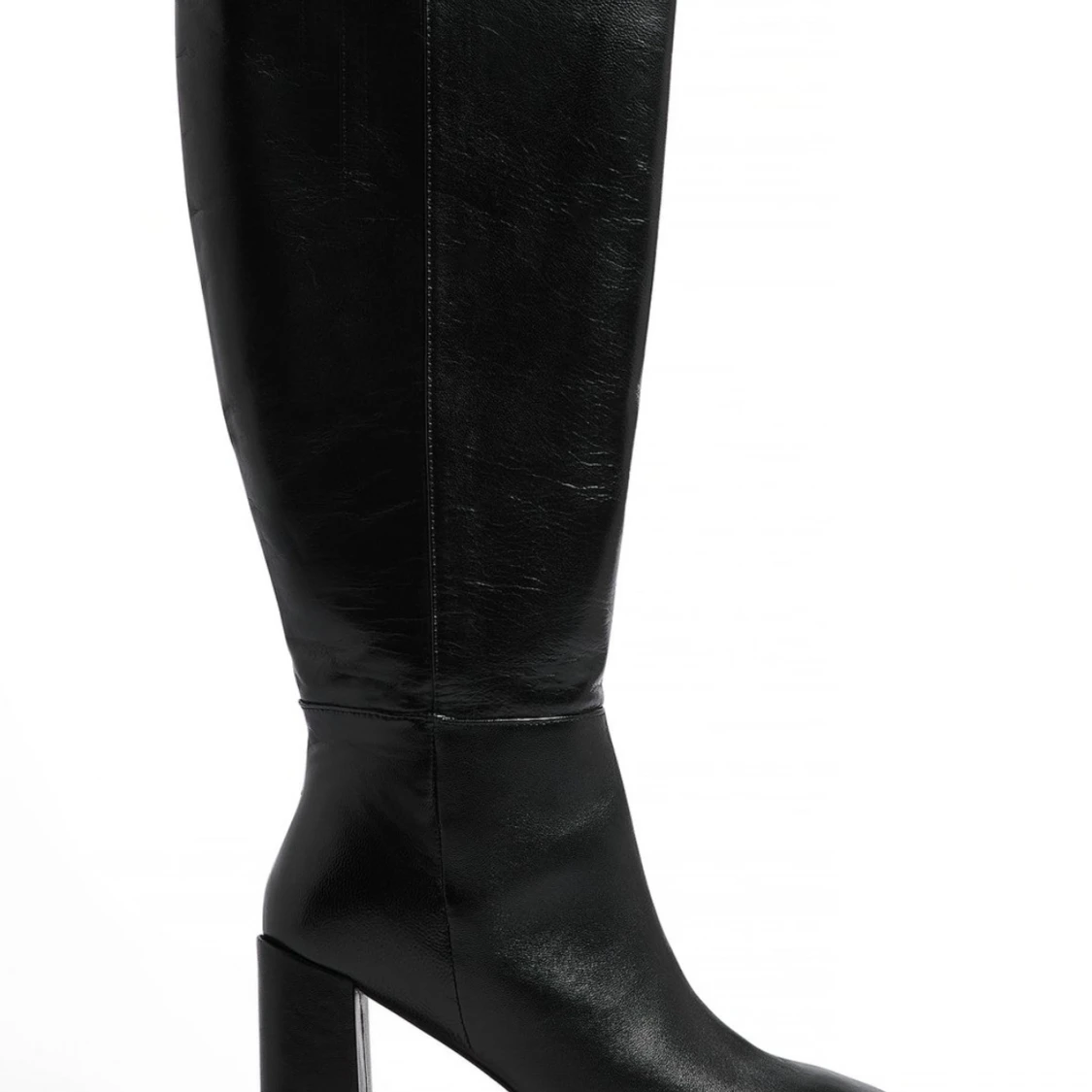 Svarta läderstövlar stl 38 - 2