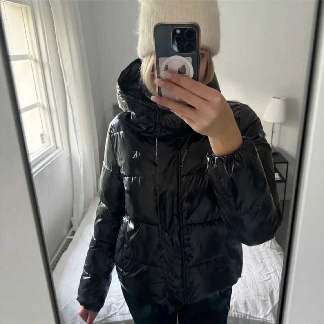 Glansig pufferjacka  - 1