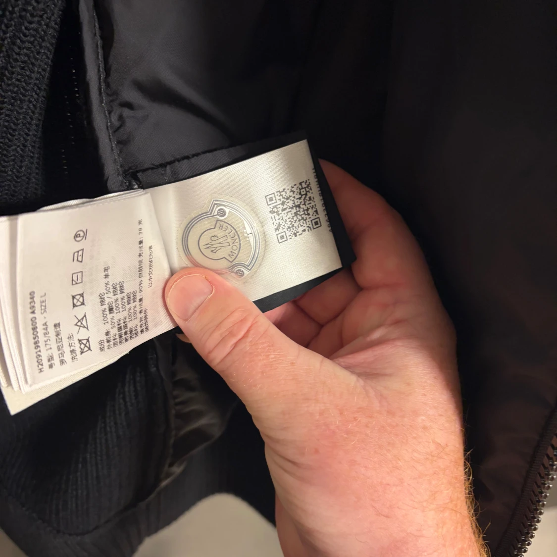 Svart Moncler cardigan  - 4