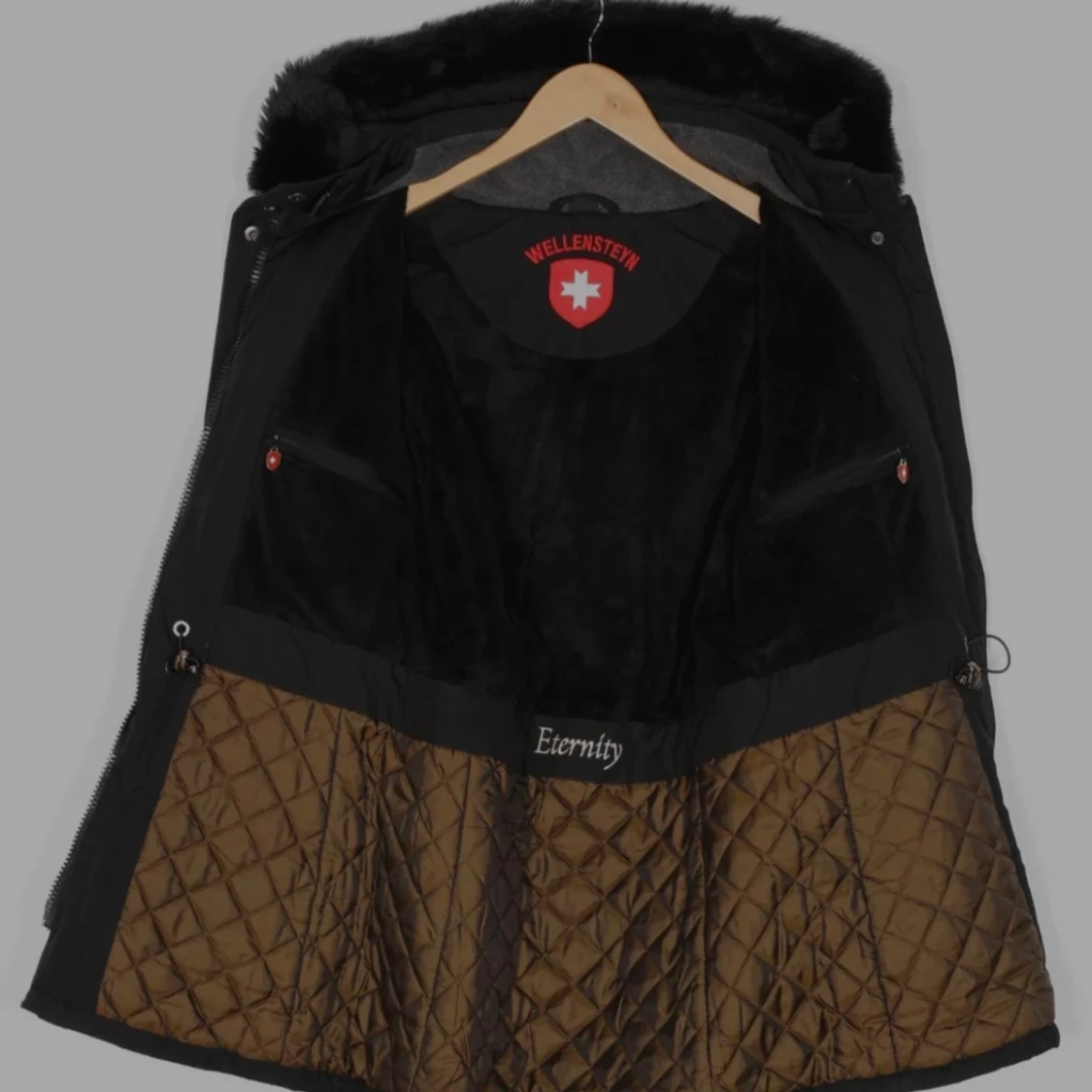 Svart parkajacka från Wellensteyn - 3