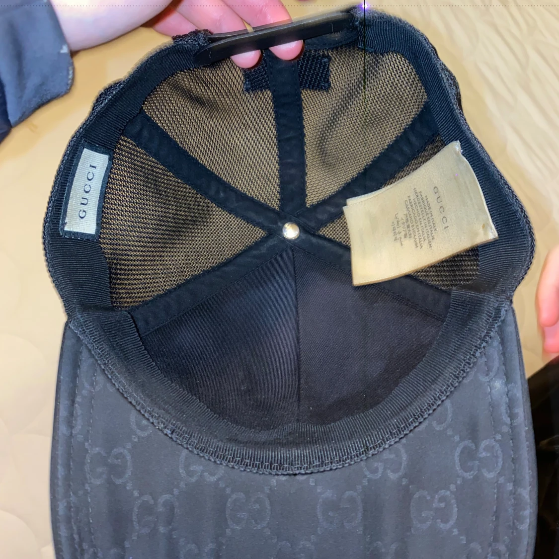 Gucci keps nylon svart M  - 3