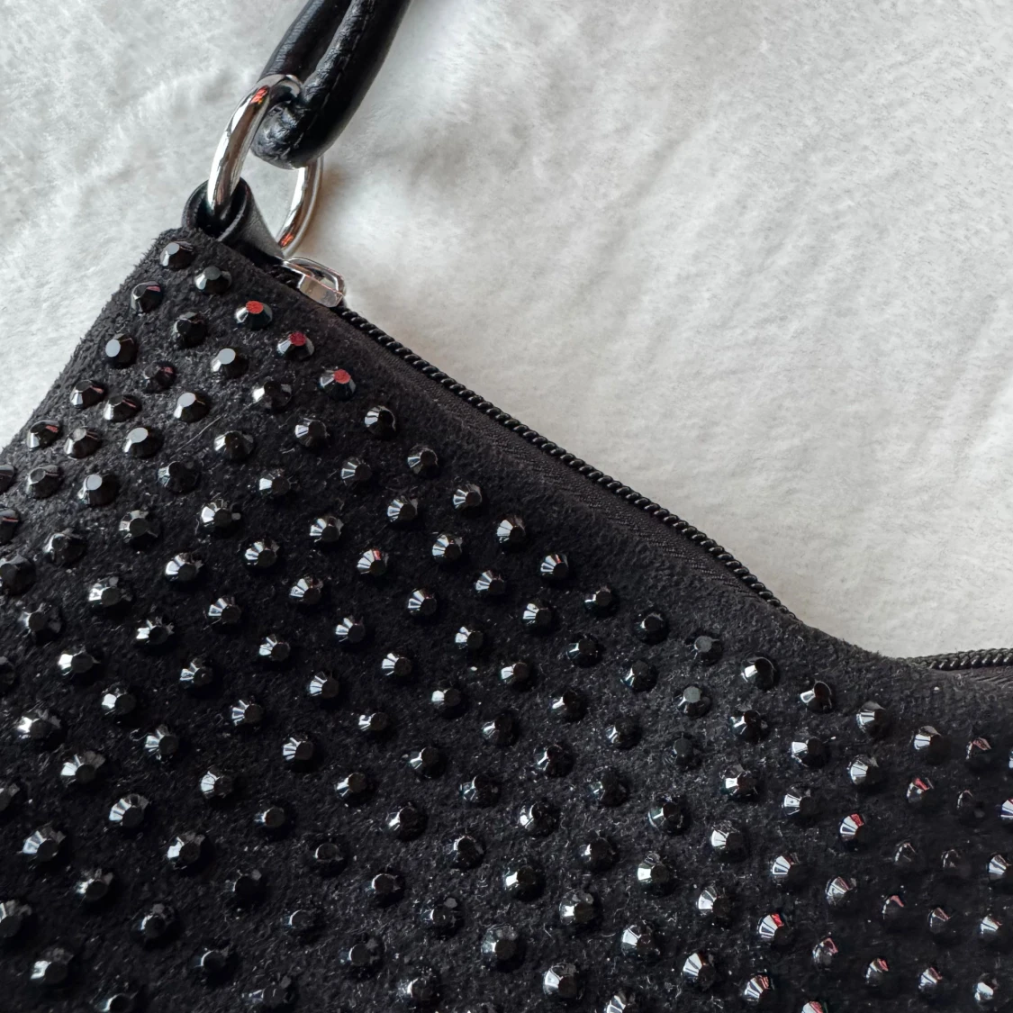 Svart rhinestone väska - 1