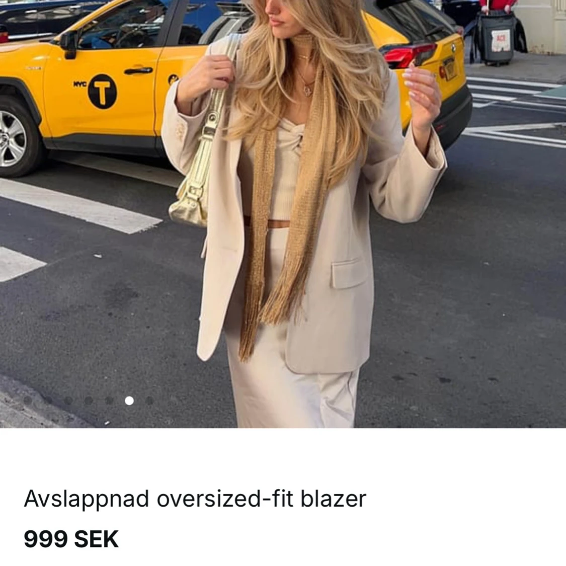 Oversize Beige kavaj - 2