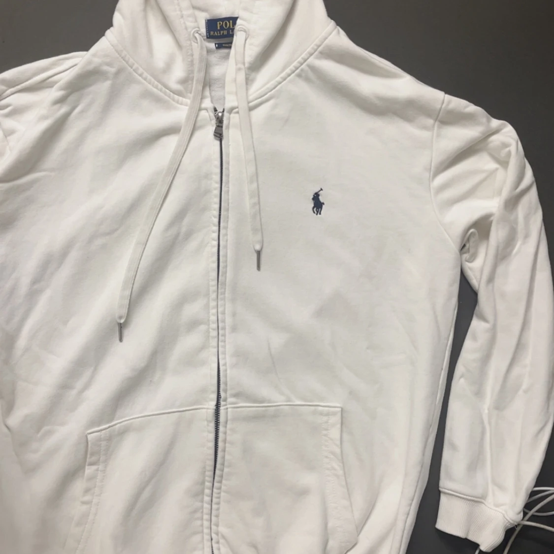 Vit hoodie från Polo Ralph Lauren