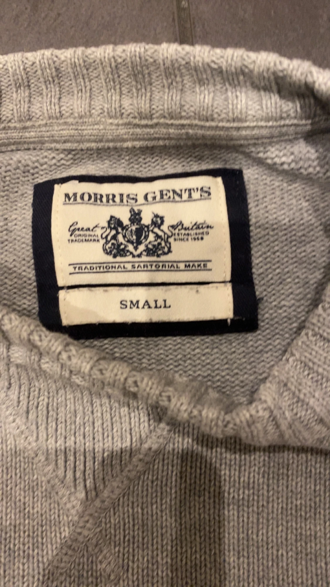 Grå stickad tröja från Morris Gents - 3