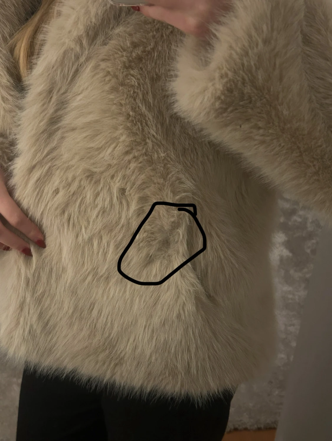 Beige Pälsjacka - 1