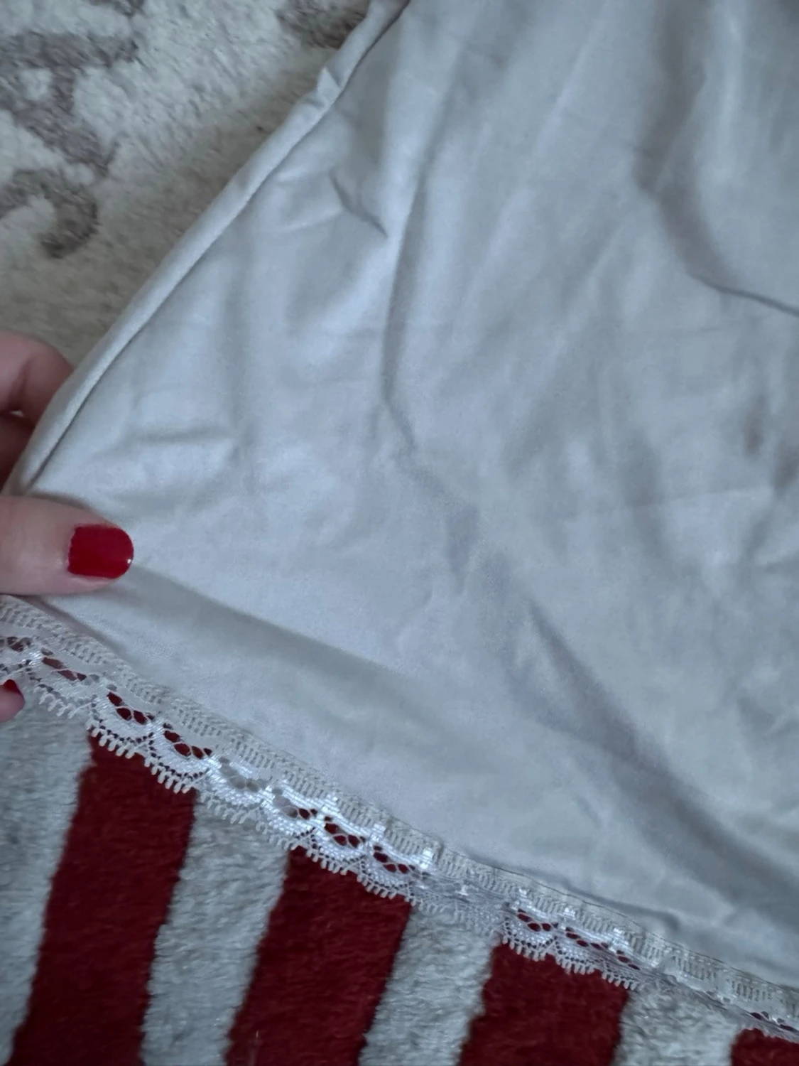 Beige natt klänning med spets från Cream - 1