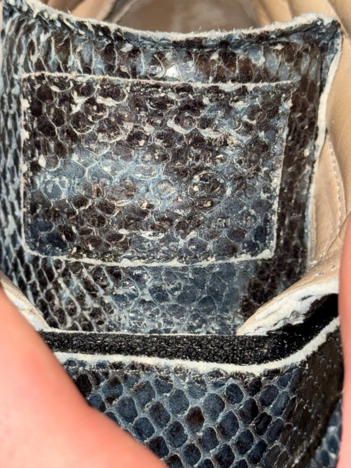 Maison Margiela python tripple straps high top gats - 5