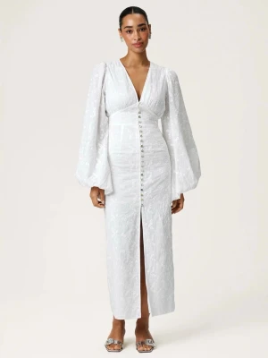Positano Dress ADOORE - Superfin vit långklänning från Adoore i färgen white embroidery, storlek 38. Nypris: 1695kr. Säljer för 1000kr💕