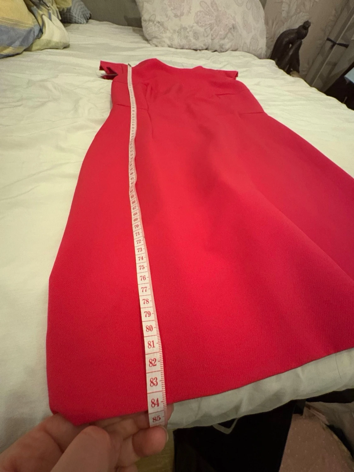 Röd kort klänning från Zara Basic - 3